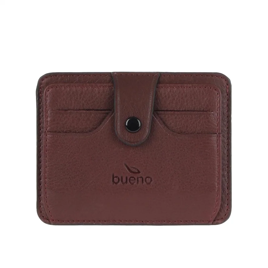 Bordo Koyu Deri Unisex Kartlık
