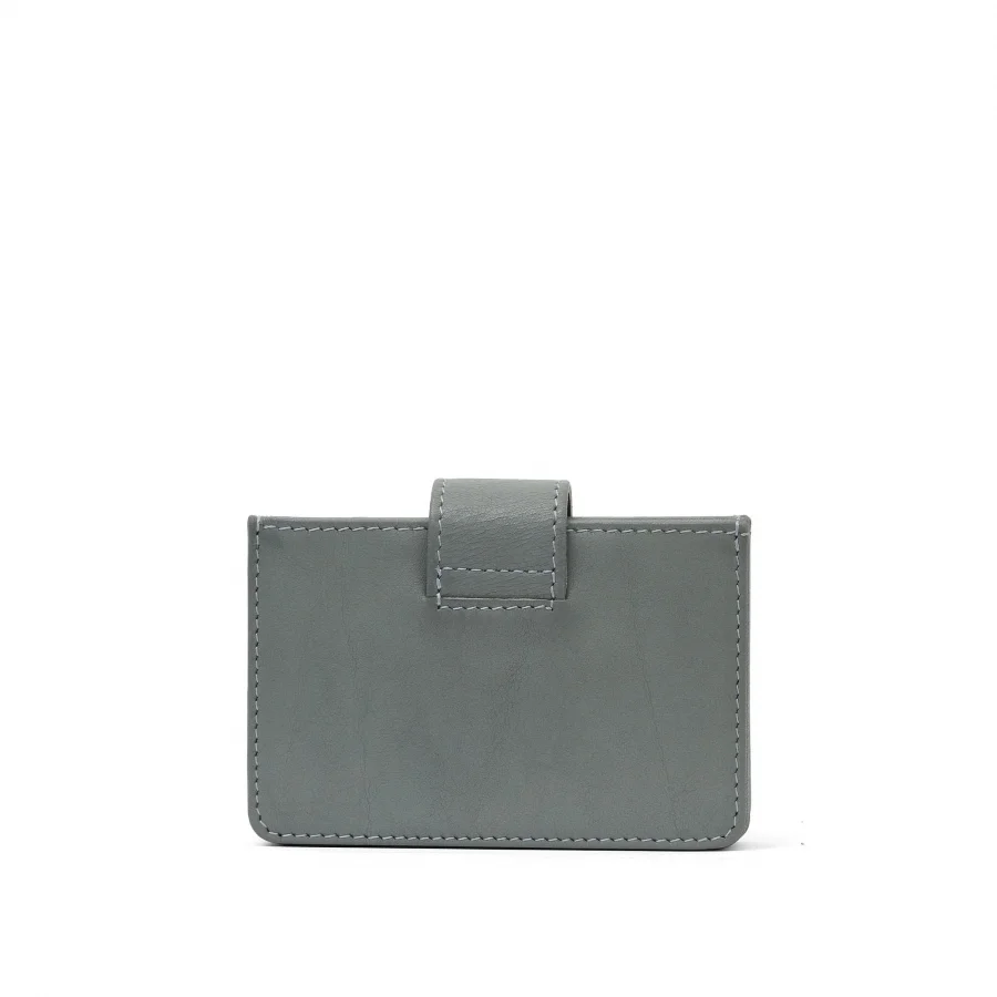 Gri Açık Deri Unisex Kartlık