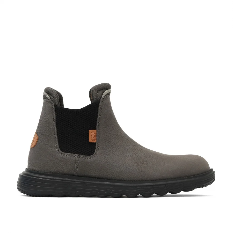 Gri Deri Hey Dude Branson Boot Craft Erkek Ayakkabı