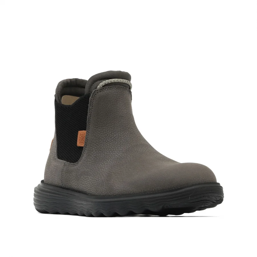 Gri Deri Hey Dude Branson Boot Craft Erkek Ayakkabı