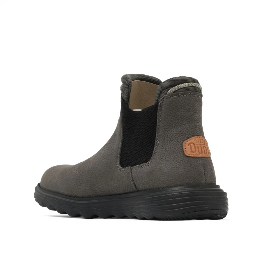 Gri Deri Hey Dude Branson Boot Craft Erkek Ayakkabı