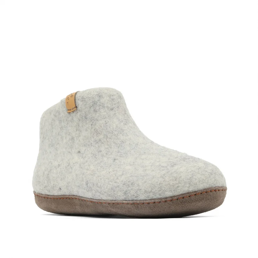 Gri Keçe Tofvel Unisex ev terliği