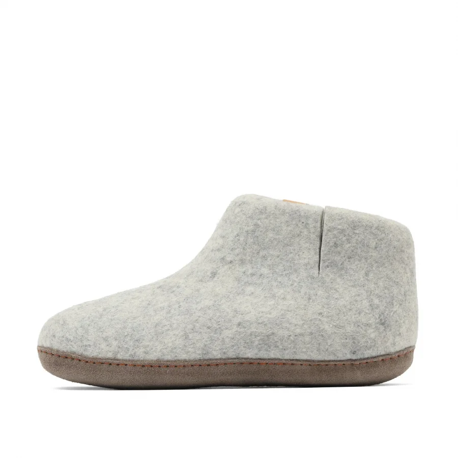 Gri Keçe Tofvel Unisex ev terliği