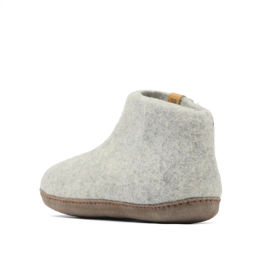 Gri Keçe Tofvel Unisex ev terliği