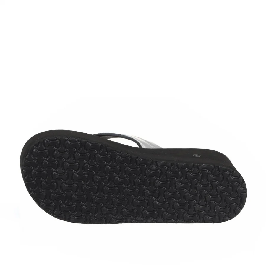 Gümüş Soft Mat Ayna Kadın Dolgu Topuklu Terlik