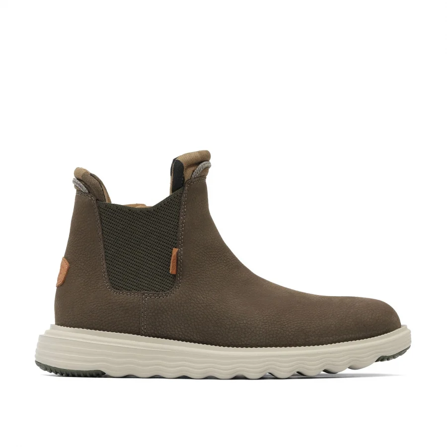 Haki Koyu Deri Hey Dude Branson Boot Craft Erkek Ayakkabı