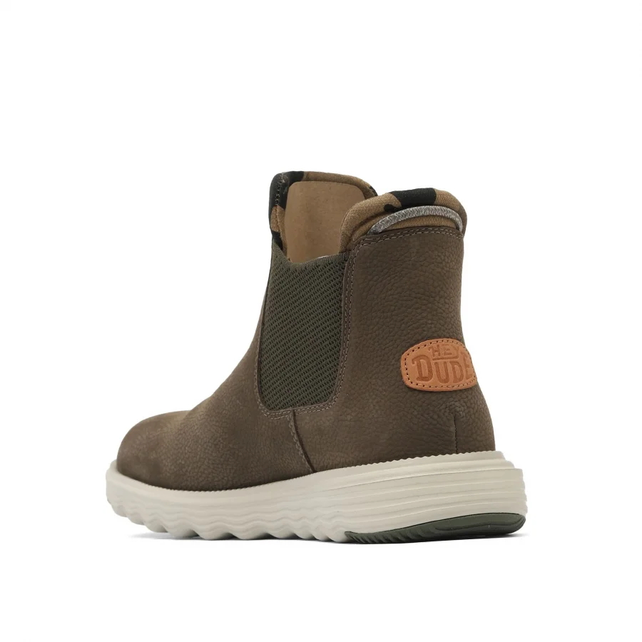 Haki Koyu Deri Hey Dude Branson Boot Craft Erkek Ayakkabı