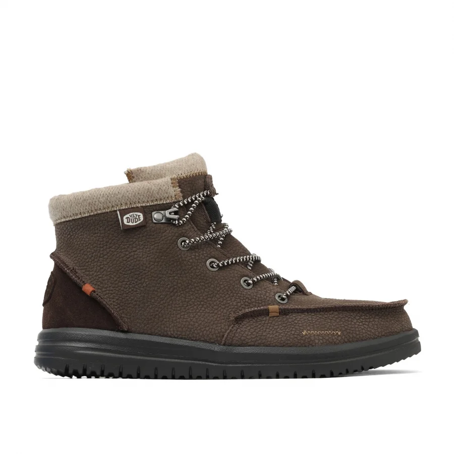 Kahverengi Deri Hey Dude Bradley Boot Erkek Ayakkabı