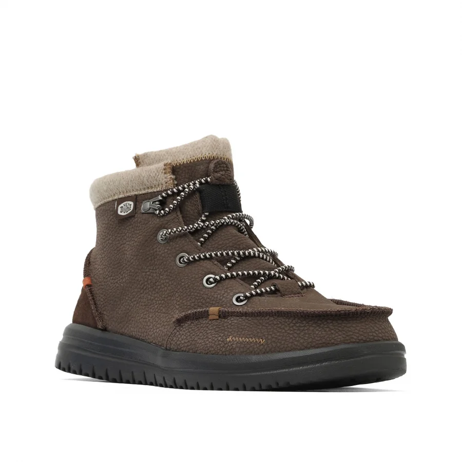 Kahverengi Deri Hey Dude Bradley Boot Erkek Ayakkabı