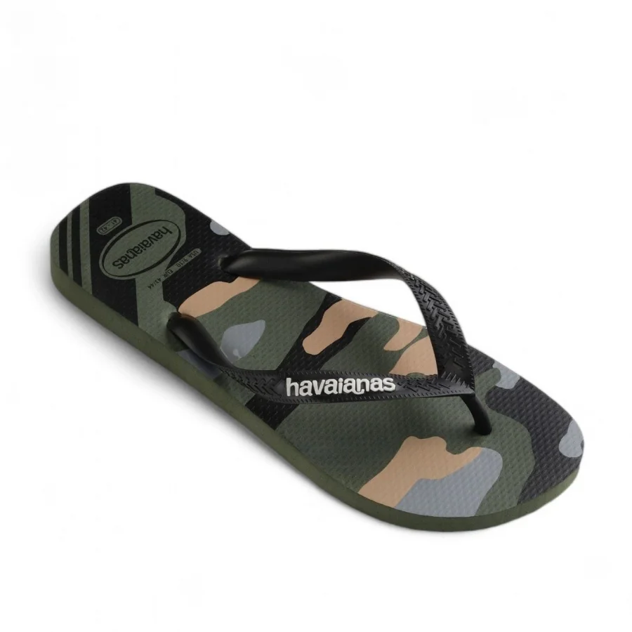 Koyu Yeşil Havaianas HAVAIANAS TOP CAMU GREEN OLIVE/BLACK