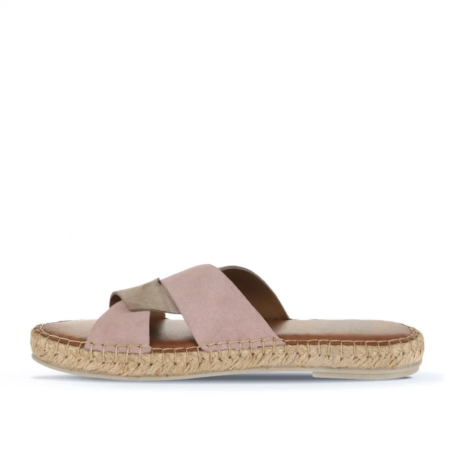 Kum Pudra Alf Süet Kadın Espadril Terlik