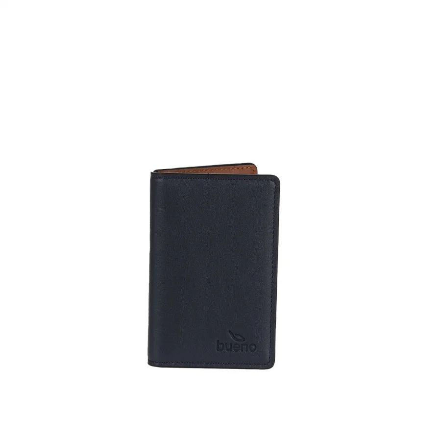 Lacivert Taba Deri Unisex Kartlık