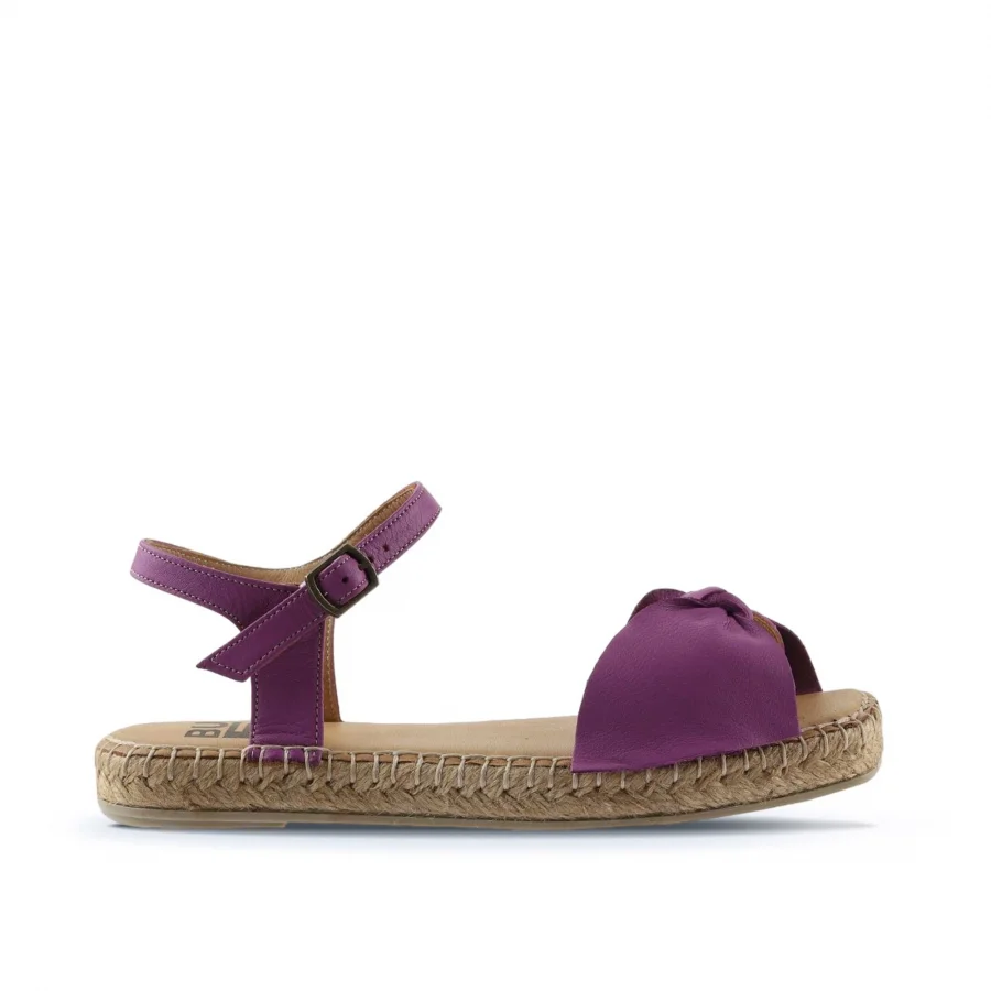 Lila Deri Kadın Espadril Sandalet