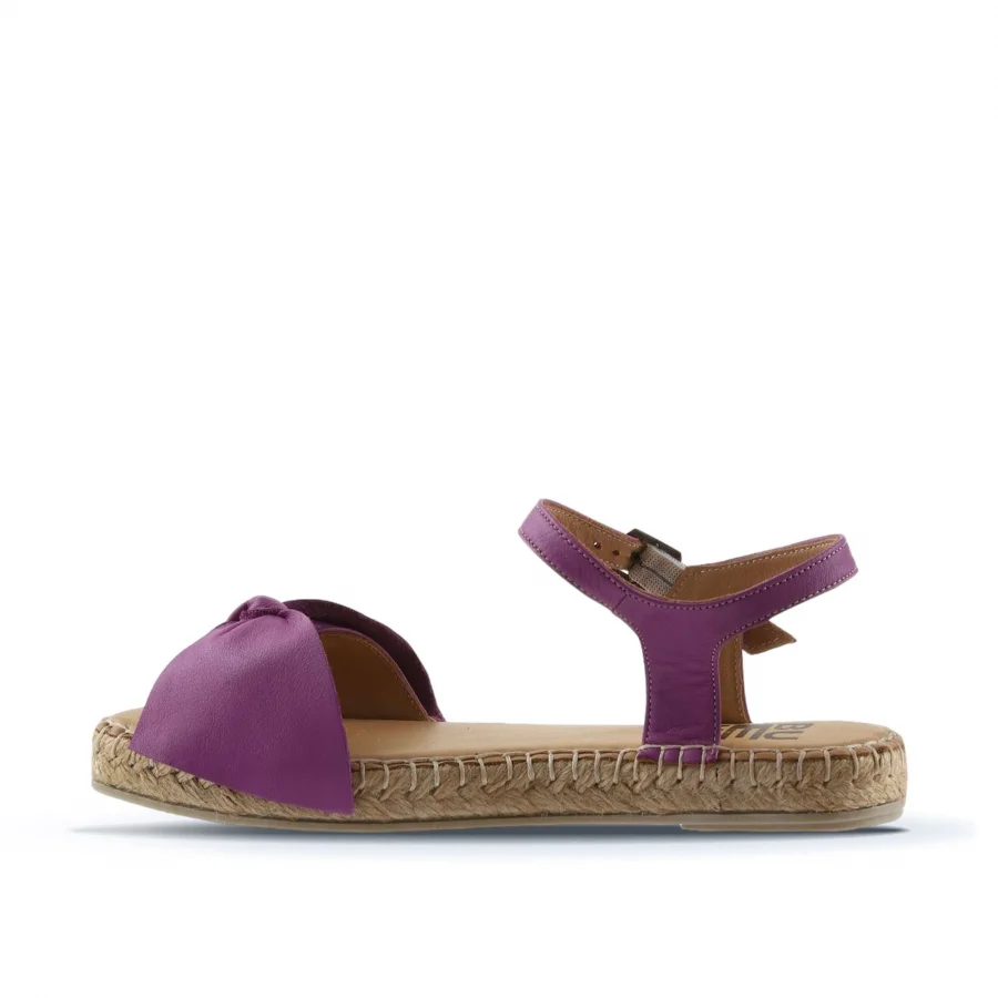 Lila Deri Kadın Espadril Sandalet