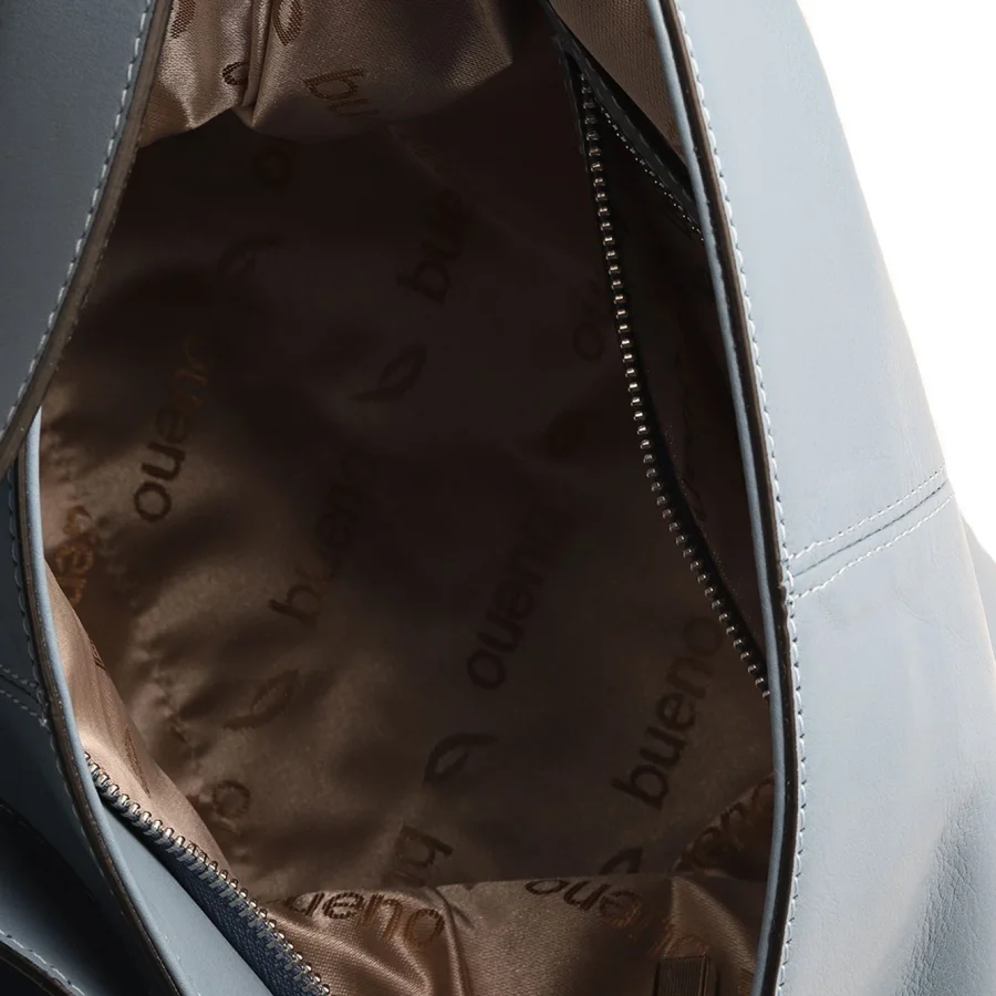 Mavi Açık Deri Kadın Omuz Çantası