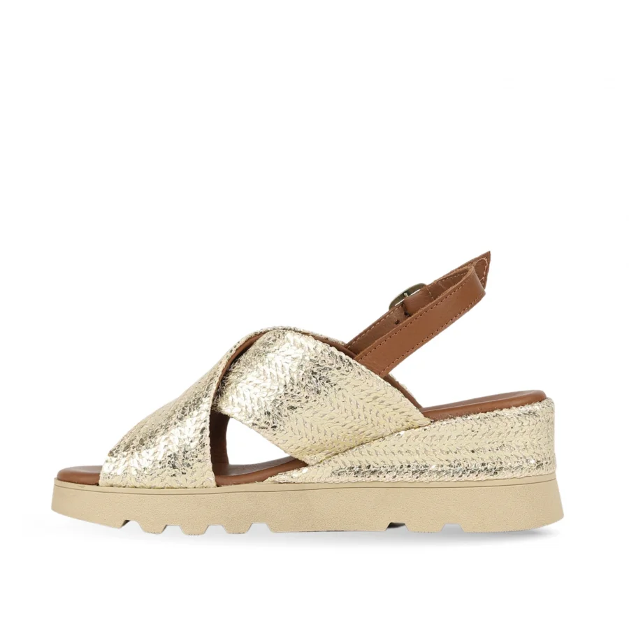 PLH.GLD-SCT.NWT-PEL.NWT-SL.BSO Kadın Dolgu Topuklu Sandalet