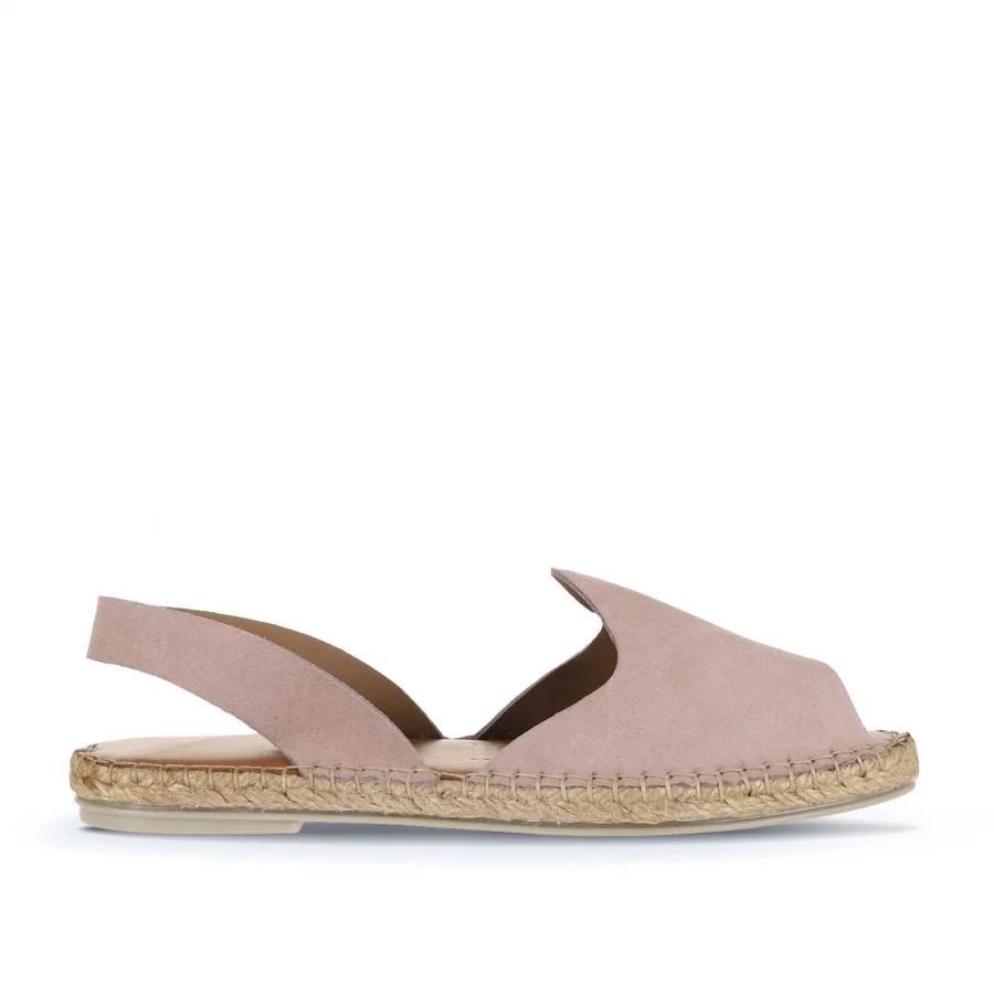 Pudra Alf Süet Kadın Espadril Sandalet