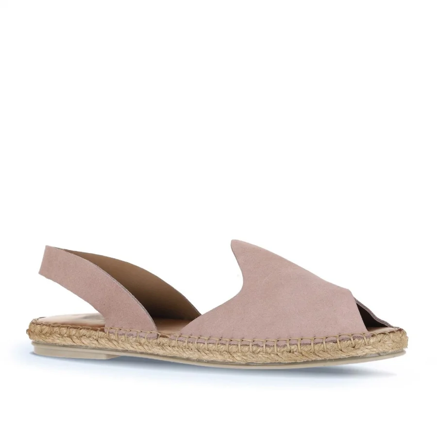 Pudra Alf Süet Kadın Espadril Sandalet