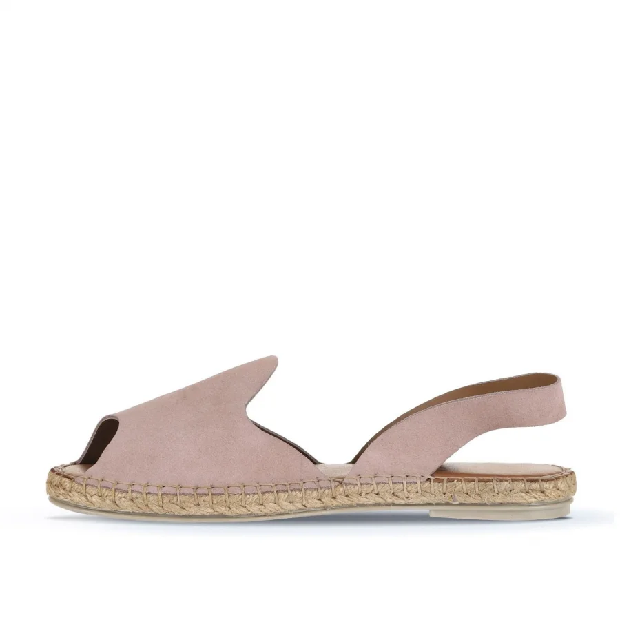 Pudra Alf Süet Kadın Espadril Sandalet