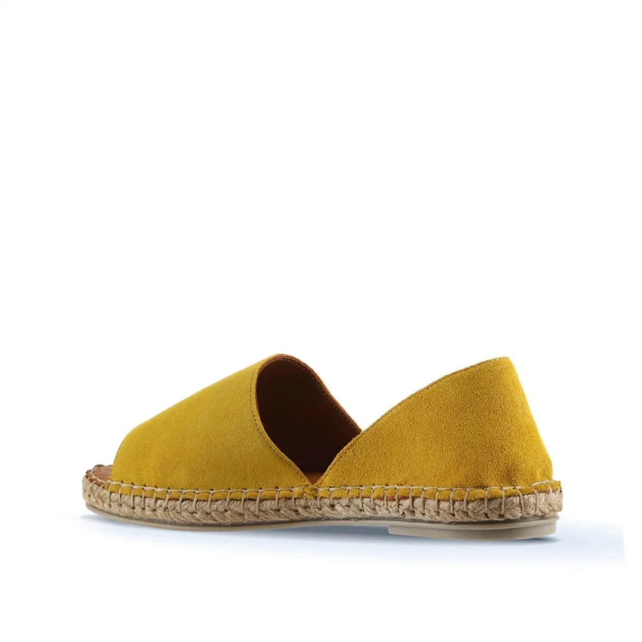 Sarı Süet Kadın Espadril Ayakkabı