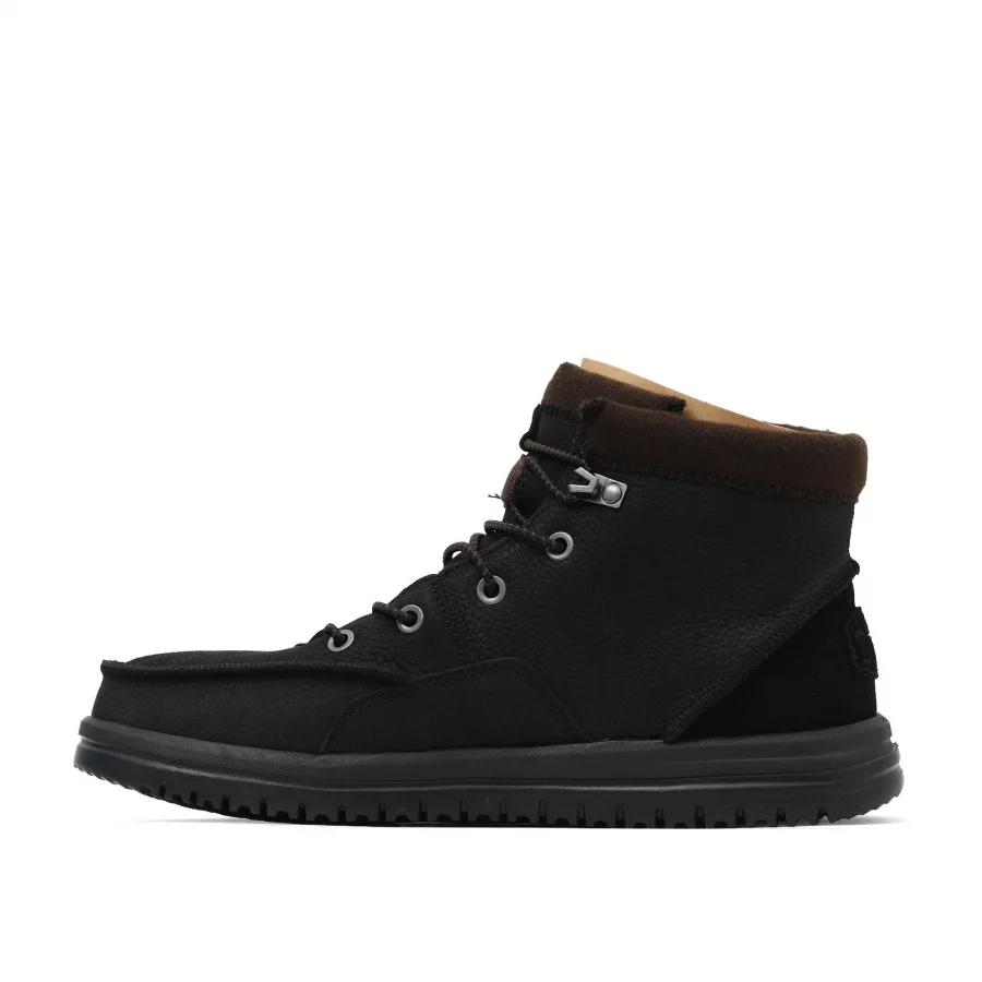 Siyah Deri Hey Dude Bradley Boot Erkek Ayakkabı