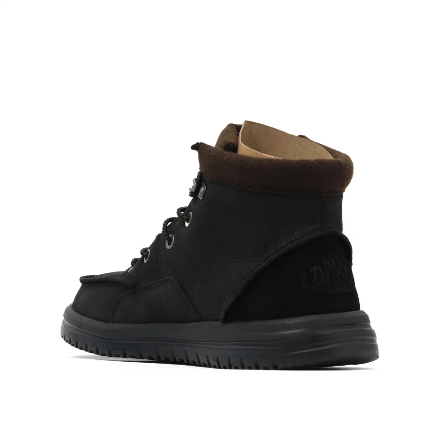 Siyah Deri Hey Dude Bradley Boot Erkek Ayakkabı