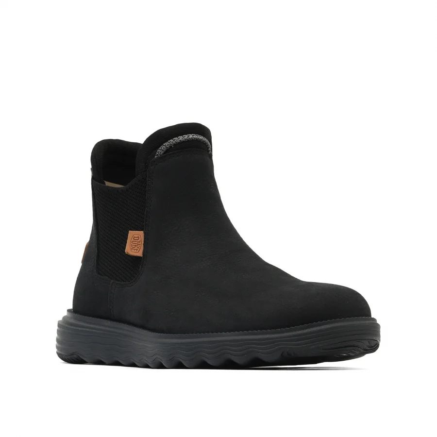 Siyah Deri Hey Dude Branson Boot Craft Erkek Ayakkabı