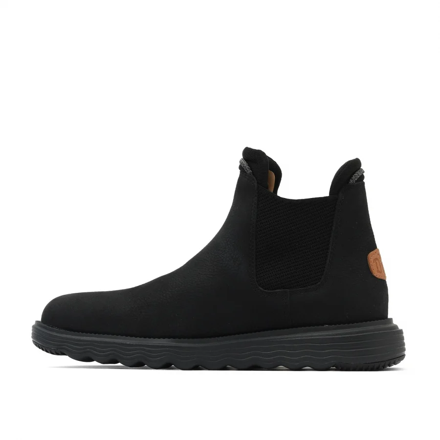 Siyah Deri Hey Dude Branson Boot Craft Erkek Ayakkabı
