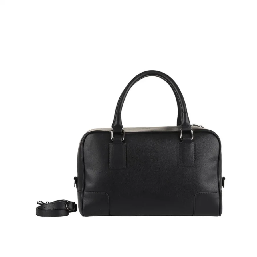 Siyah Deri Kadın El Çantası