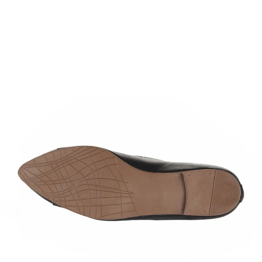Siyah Deri Kadın Loafer