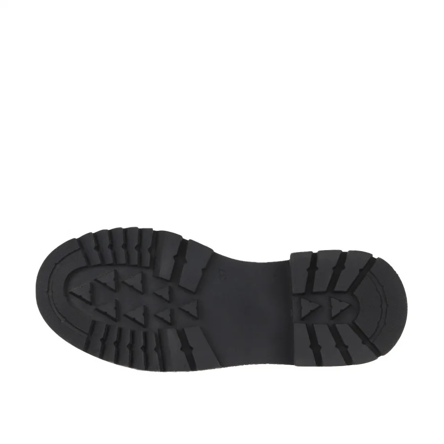 Siyah Deri Kadın Loafer