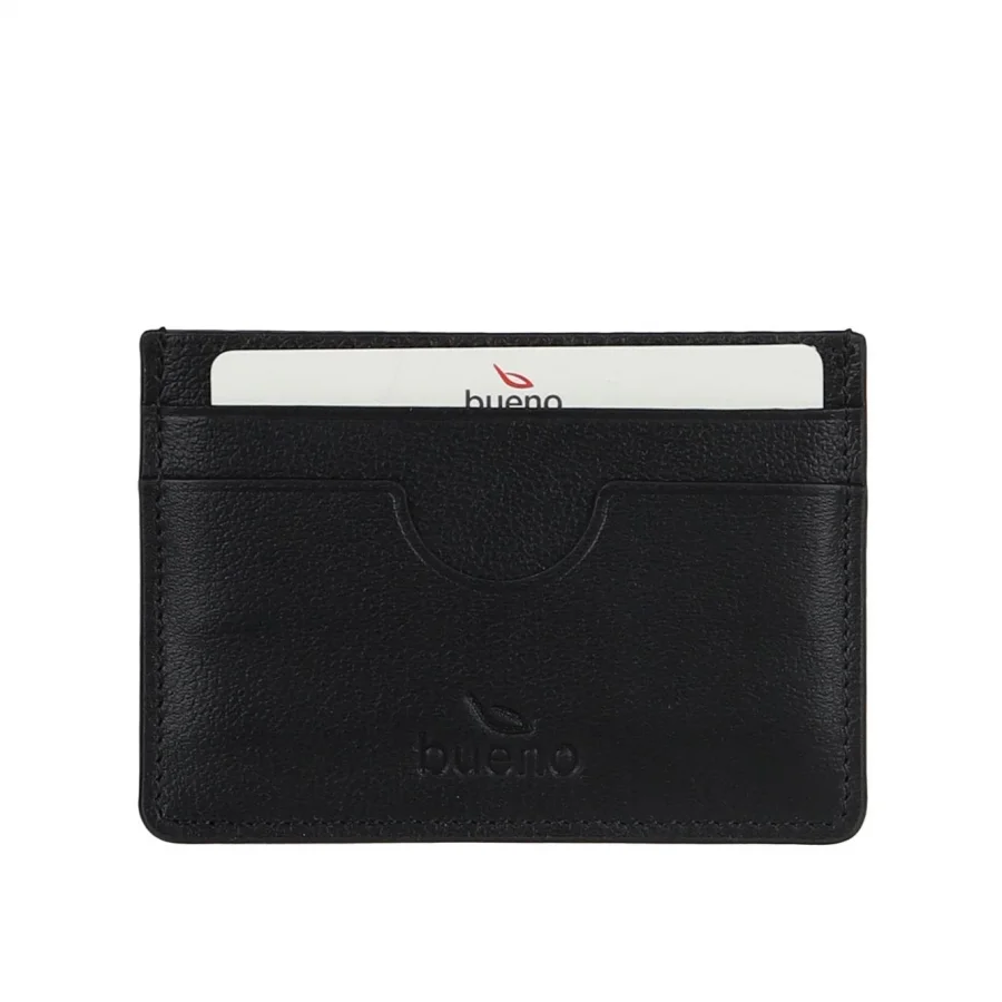 Siyah Deri Unisex Kartlık