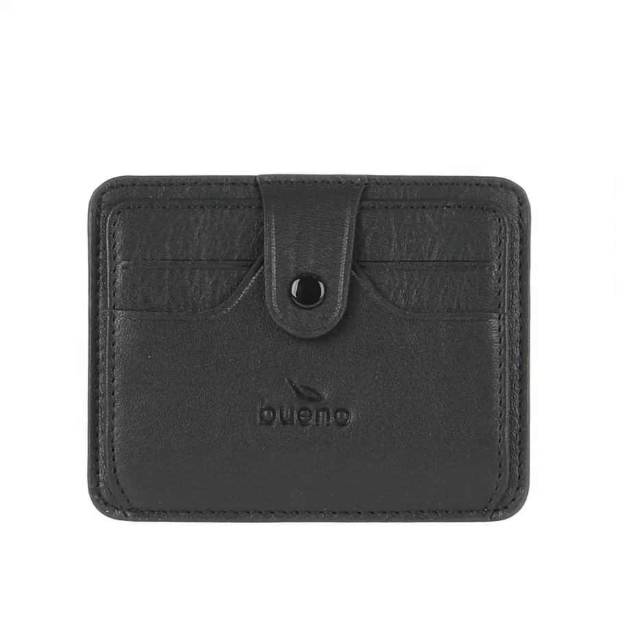 Siyah Deri Unisex Kartlık