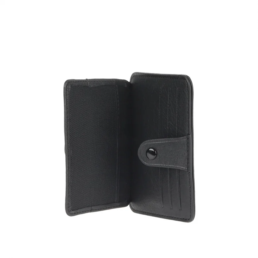 Siyah Deri Unisex Kartlık