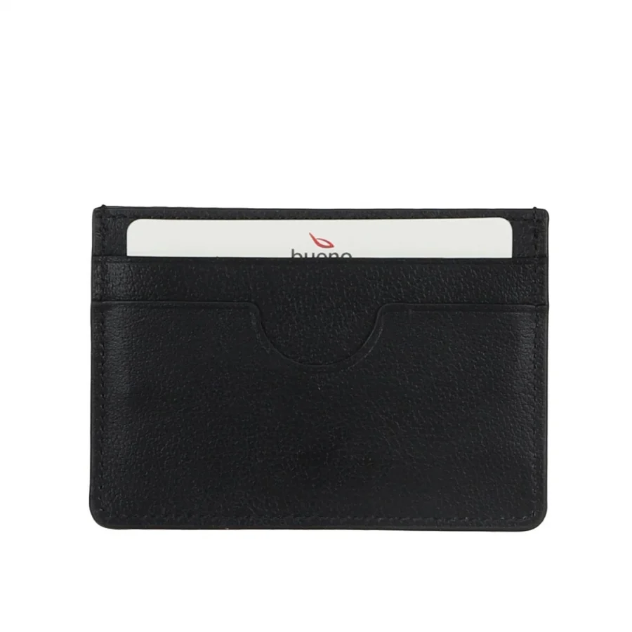 Siyah Deri Unisex Kartlık