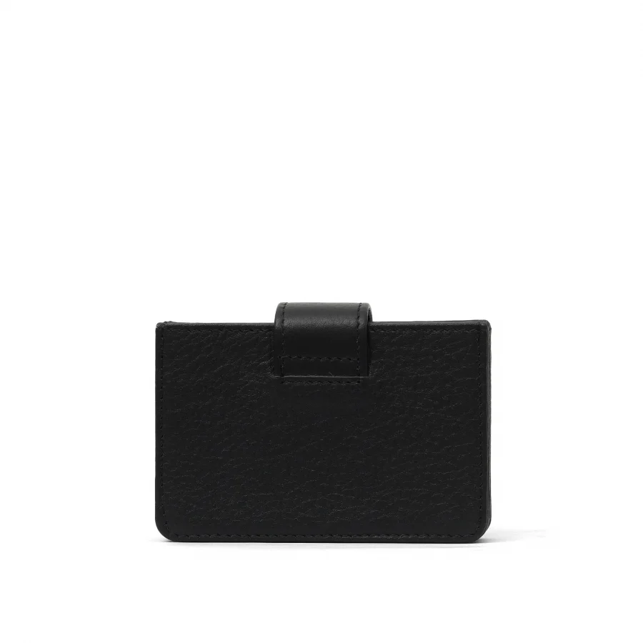 Siyah Deri Unisex Kartlık