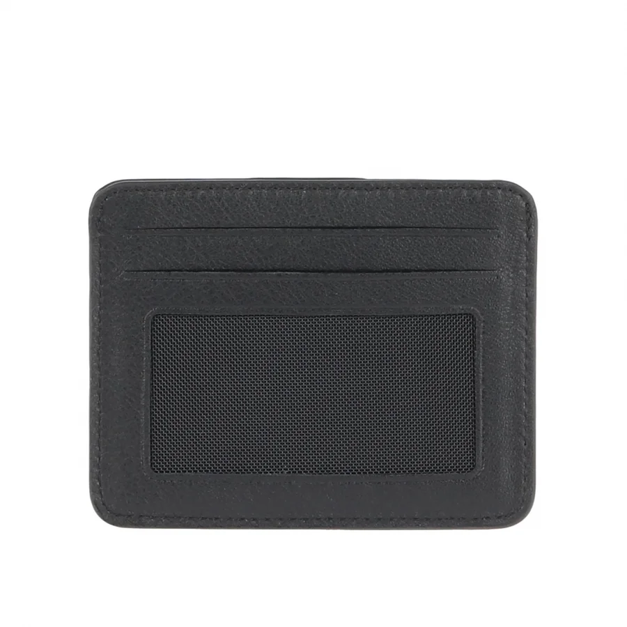 Siyah Deri Unisex Kartlık