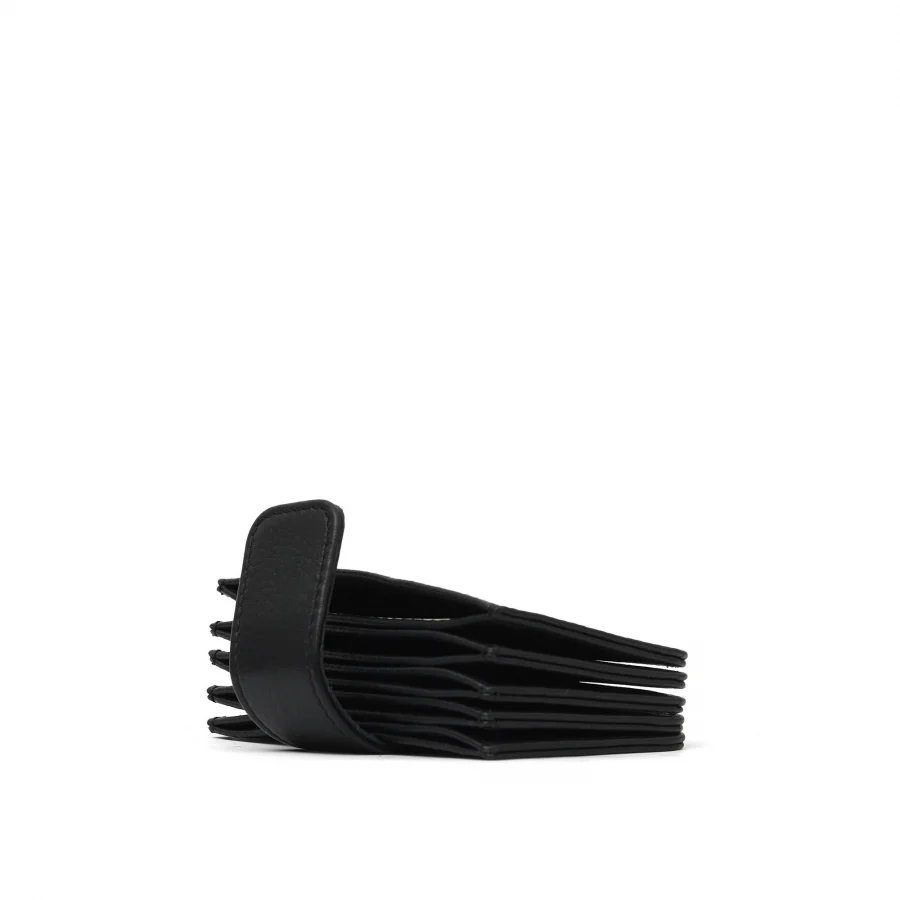 Siyah Deri Unisex Kartlık