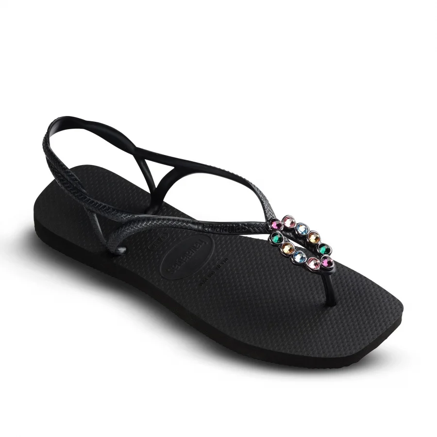 Siyah Havaianas Havaianas Kadın Aksesuarlı Sandalet