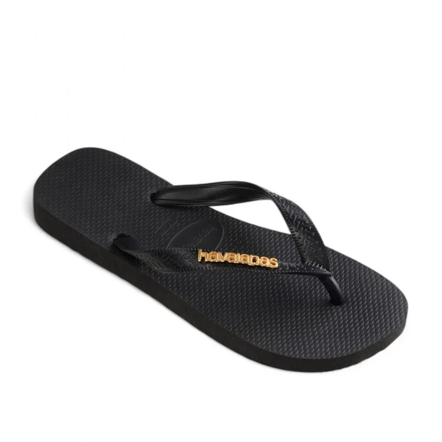 Siyah Havaianas Havaianas Metal Logolu Kadın Terlik