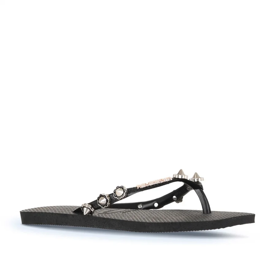 Siyah Havaianas Havaianas Slim Square Luxury Kadın Terlik