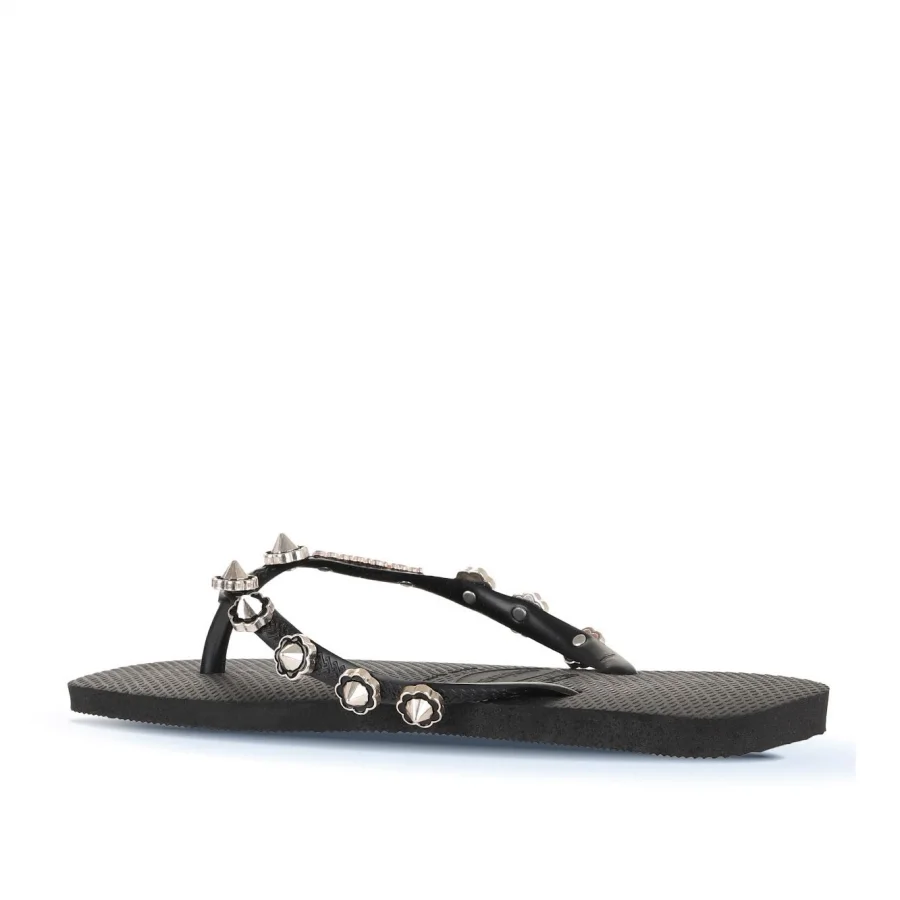 Siyah Havaianas Havaianas Slim Square Luxury Kadın Terlik