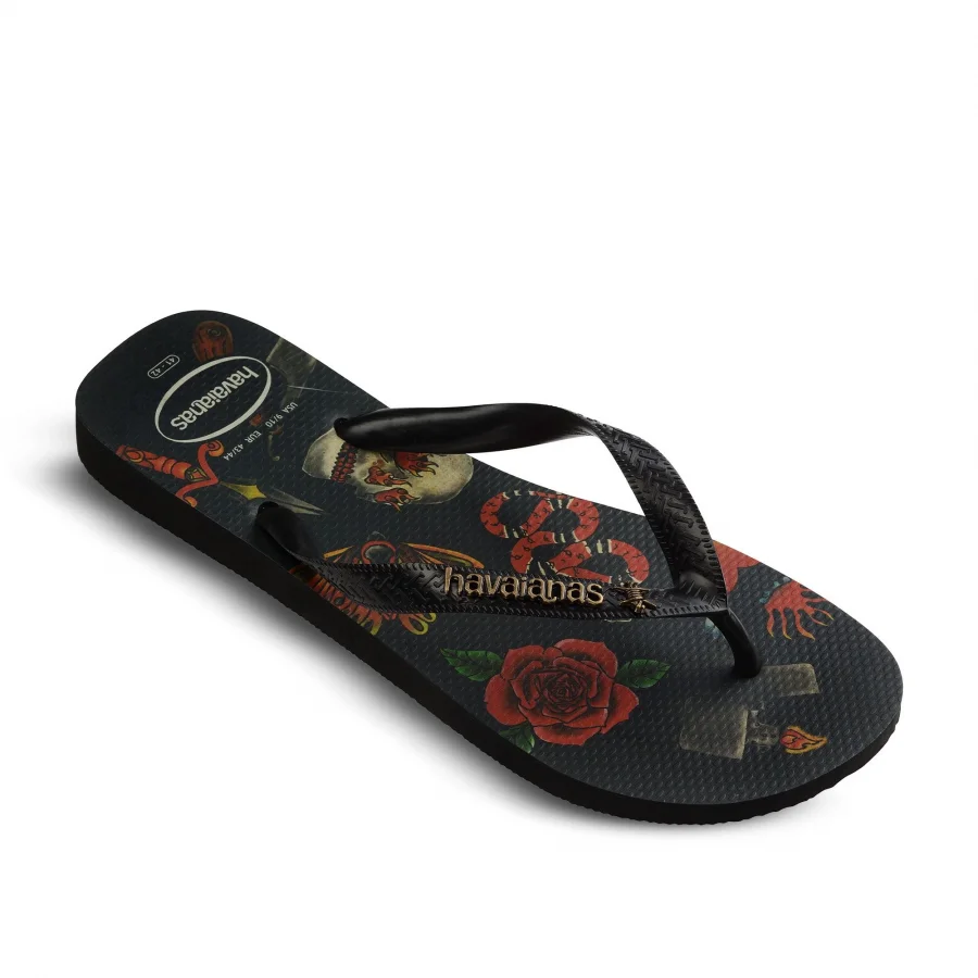 Siyah Havaianas HAVAIANAS TOP TRIBO BLACK/BLACK