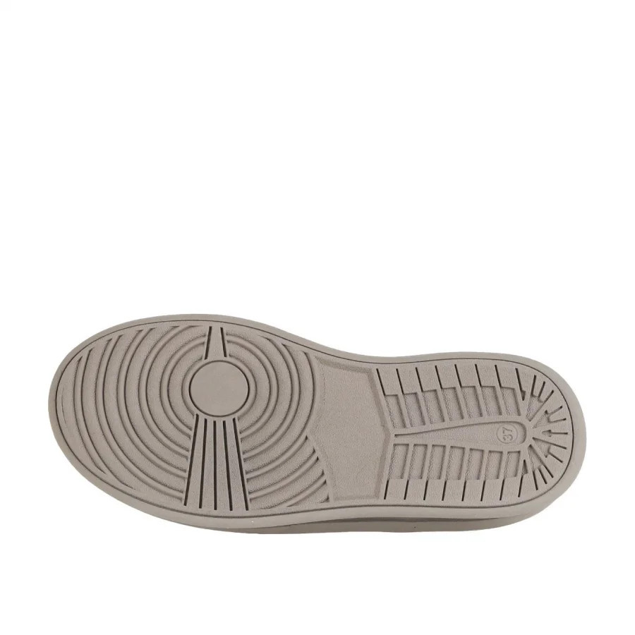 Siyah Süet-Deri Kadın Sneakers