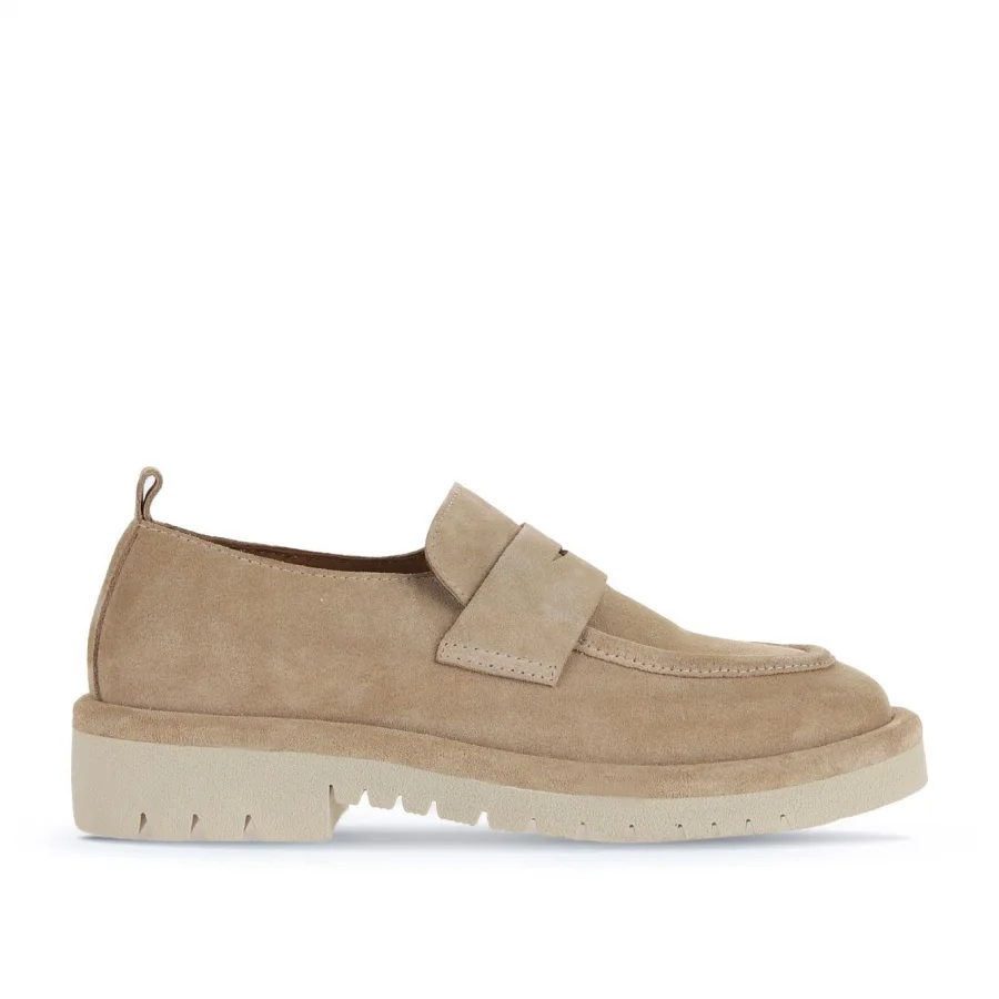 Taba Açık Süet Kadın Loafer
