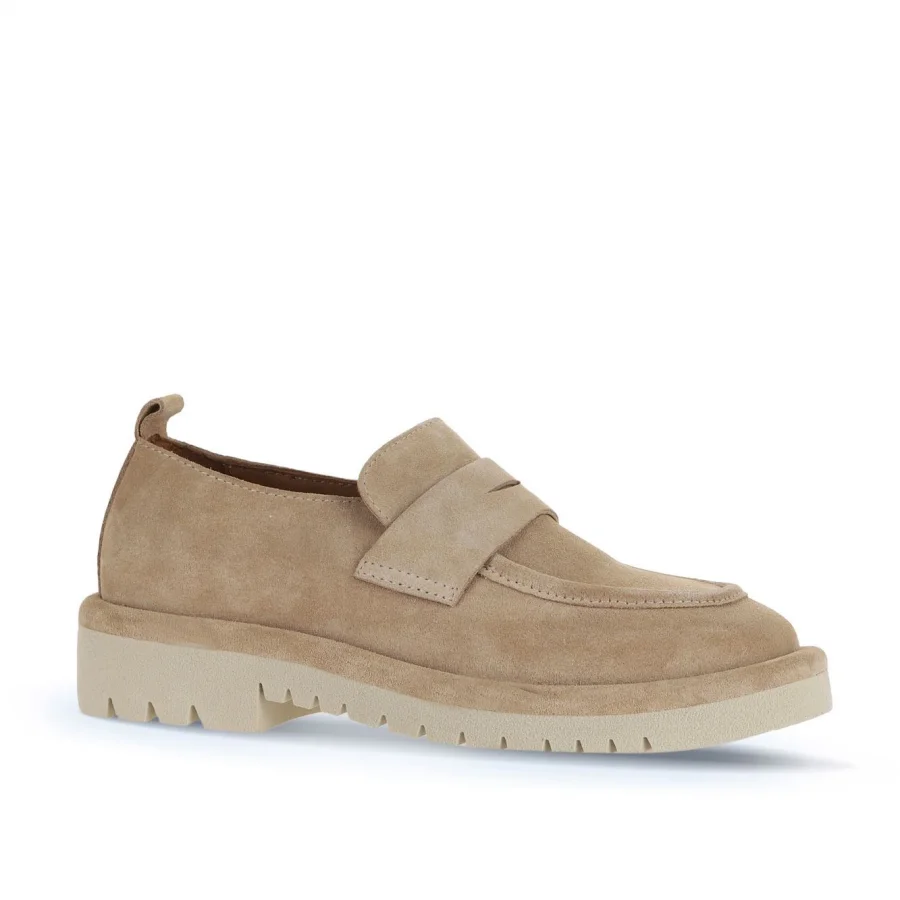 Taba Açık Süet Kadın Loafer