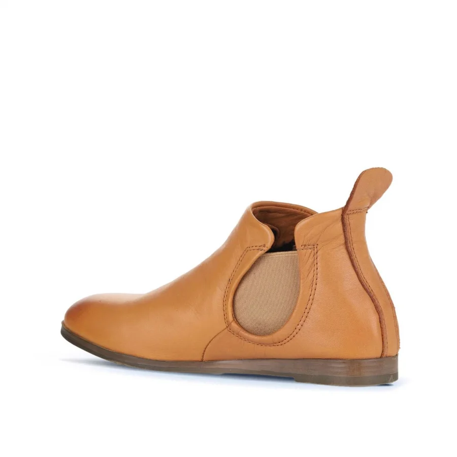 Taba Deri Kadın Düz Bot