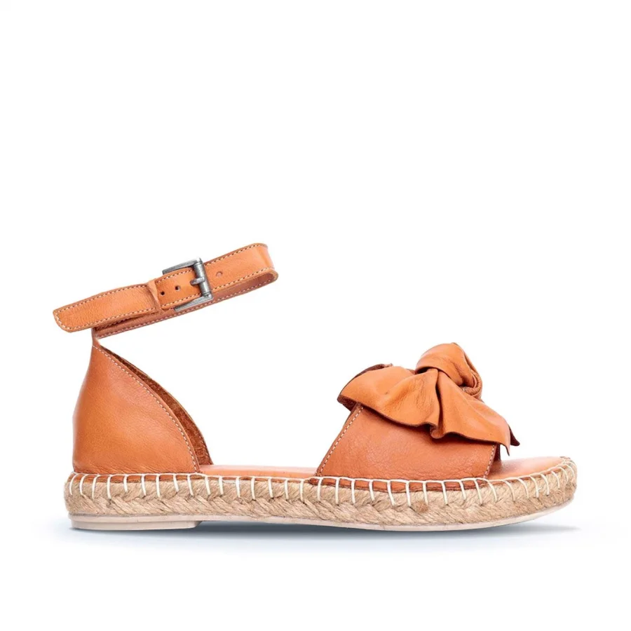 Taba Deri Kadın Espadril Sandalet
