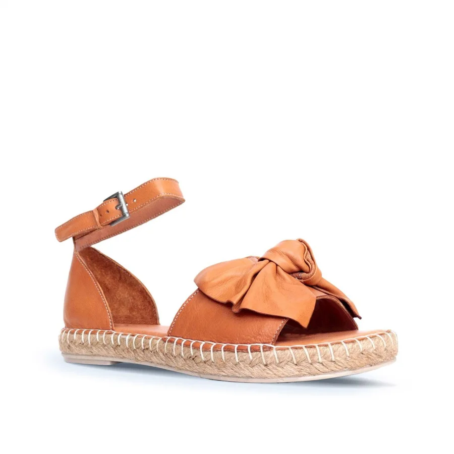 Taba Deri Kadın Espadril Sandalet