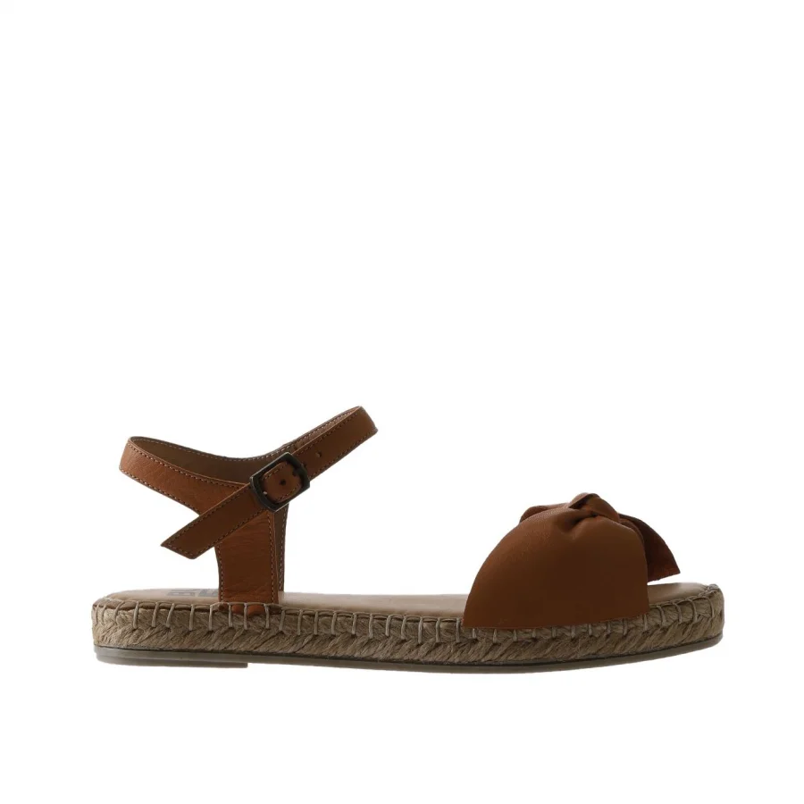 Taba Deri Kadın Espadril Sandalet